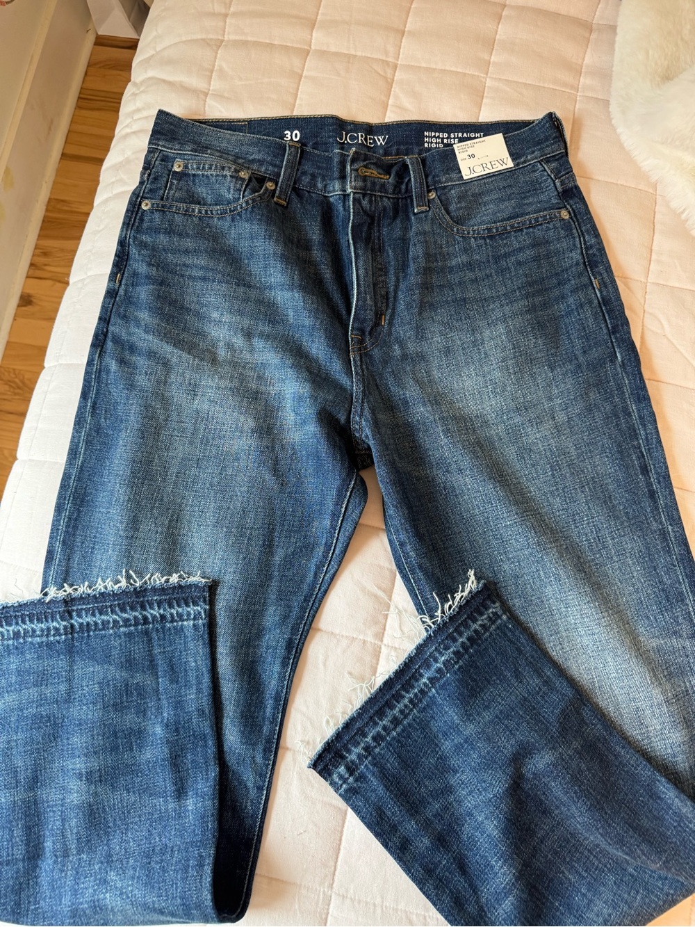 J. Crew Women’s Straight High Rise Rigid Jeans ✨ Size 30 NWT ✨